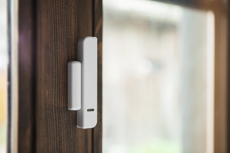 Détecteur d'ouverture sans fil Secvest étroit (blanc)