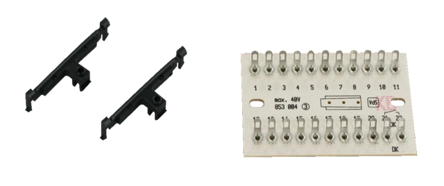 Barrette de raccordement à souder 10 fils doubles