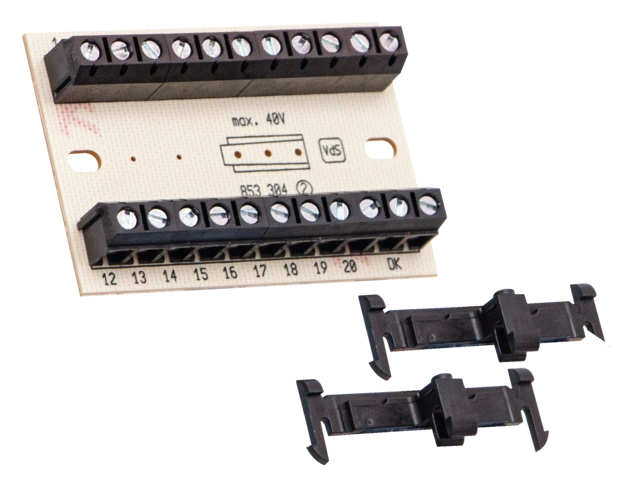 Schroefklemmenlijst 10 dubbele aders