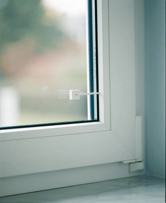 12 V glasbrudsføler hvid Eksempel på anvendelse