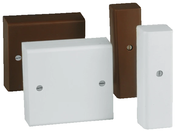 Répartiteur à visser pour montage en saillie, 8 broches pour montage, marron vue frontale