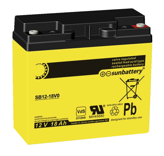 VdS accu 12 V, 18Ah