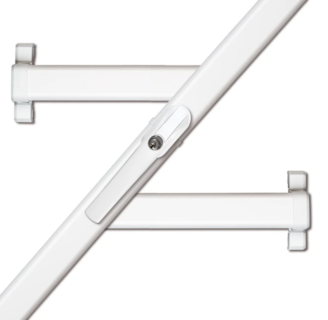 Crémone radio pour fenêtres FOS 550 E Secvest 2WAY, marron vue frontale