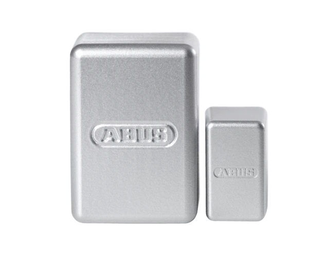 Mini Contact magnétique sans fil argent vue frontale