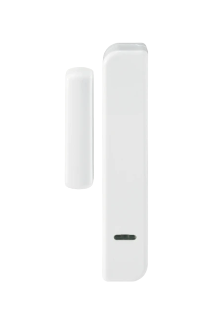 Détecteur d'ouverture sans fil Secvest étroit (blanc) vue frontale