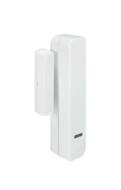 Détecteur d'ouverture sans fil Secvest étroit (blanc) vue avant droite