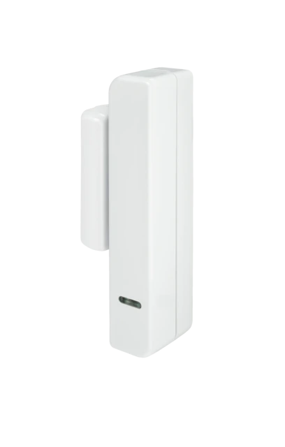 Détecteur d'ouverture sans fil Secvest étroit (blanc) vue frontale gauche