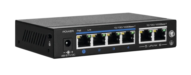 Switch Gigabit PoE 4 ports