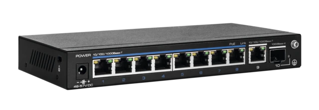 Switch Gigabit PoE 8 ports