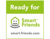 Ready for Smart Friends; Weitere Informationen zum Einbinden in ein Smart Home System, finden Sie auf www.smart-friends.com