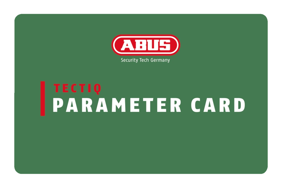Parameter Card List TECTIQ parameter card | Access control | ABUS