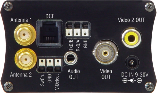 Récepteur sans fil pour l’intérieur, 2,4 GHz vue arrière