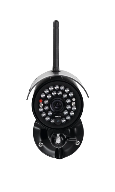 Caméra d'extérieur IR à transmission radio 2,4 GHz vue frontale