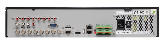 DVR 8-Canal HD-SDI vue arrière