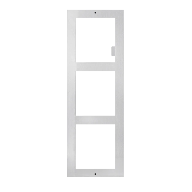 Cadre pour 3 modules en applique (acier inoxydable)